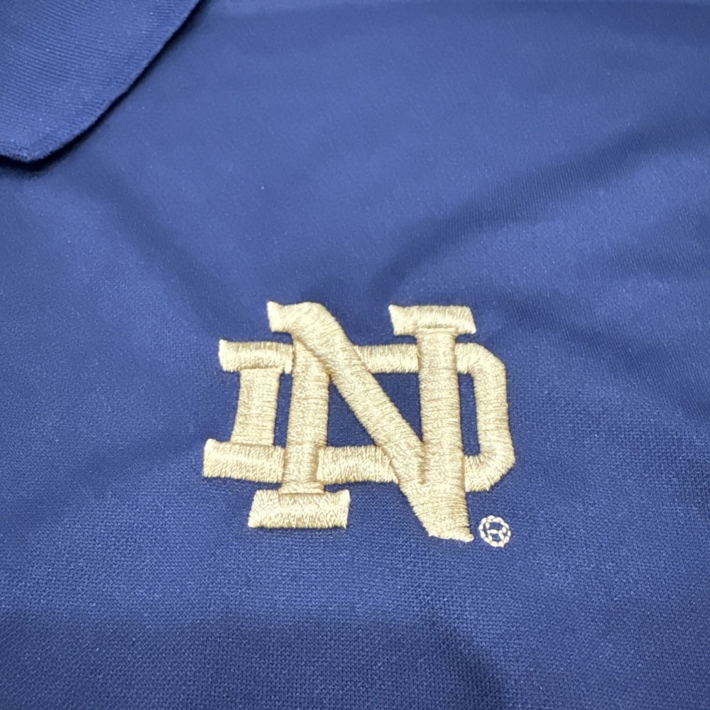 Notre Dame Fighting Irish Shirt Mens Navy Blue Gold NCAA Football By KA Inc  3XL - Picture 3 of 8